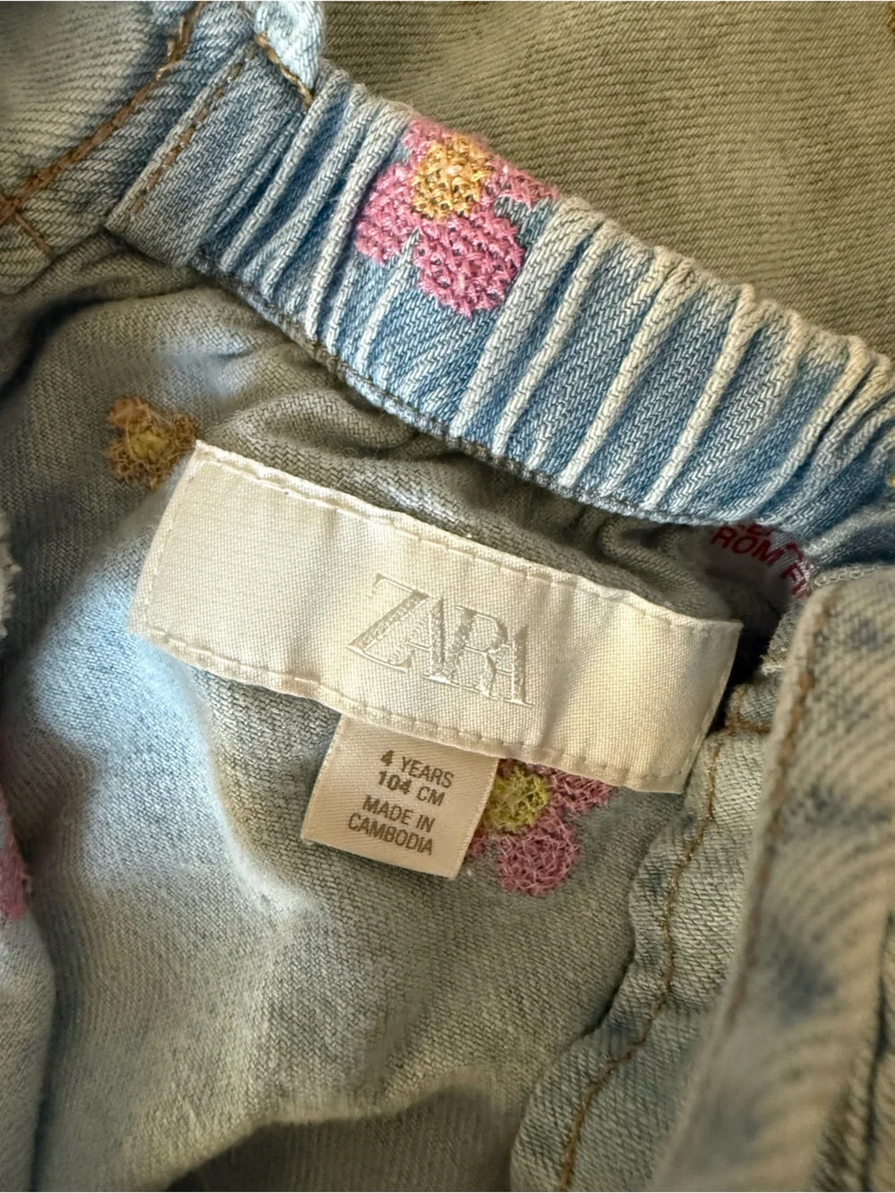 Zara kiss denim dress